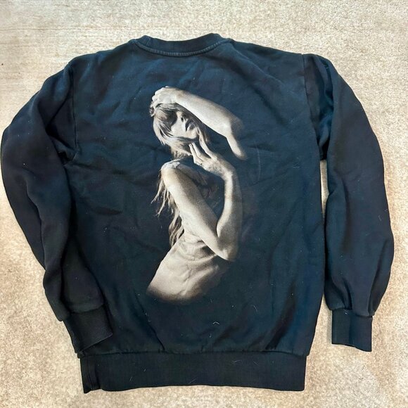 Taylor Swift The Tortured Poets Department Black Crewneck Small - Picture 5 of 5
